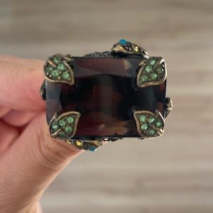 Carolina herrera ring black/gold